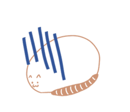 Earthworm Cat sticker #3041719