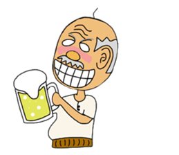 Old people Mr.Kimura is still young sticker #3041731