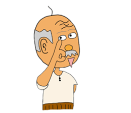 Old people Mr.Kimura is still young sticker #3041735