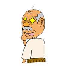 Old people Mr.Kimura is still young sticker #3041738