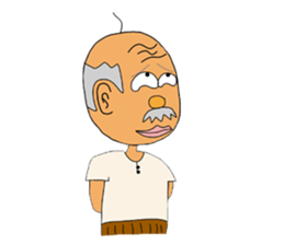 Old people Mr.Kimura is still young sticker #3041739