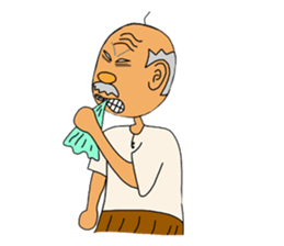 Old people Mr.Kimura is still young sticker #3041746
