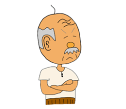 Old people Mr.Kimura is still young sticker #3041750