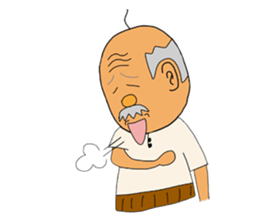 Old people Mr.Kimura is still young sticker #3041757