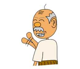 Old people Mr.Kimura is still young sticker #3041761
