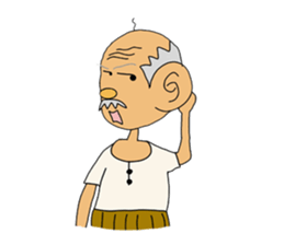Old people Mr.Kimura is still young sticker #3041769