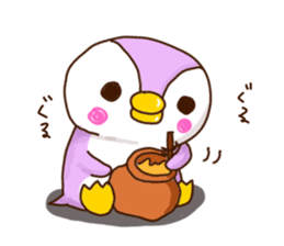 The penguins in between sticker #3041984