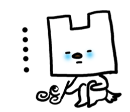 Shopping bag dog sticker #3042446