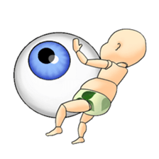 I & Eyeball sticker #3042543