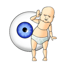 I & Eyeball sticker #3042554