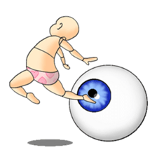 I & Eyeball sticker #3042556