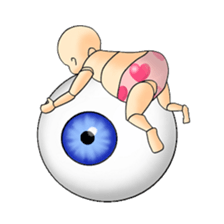 I & Eyeball sticker #3042557