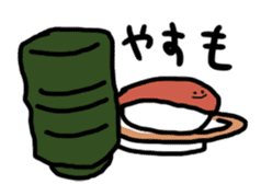 I'd like to eat sushi. sticker #3043699