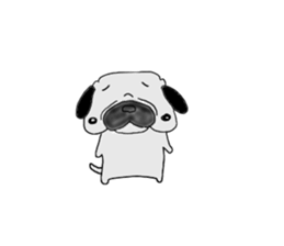 pug-dog sticer3 sticker #3044155