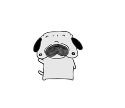 pug-dog sticer3 sticker #3044157