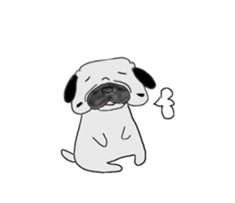 pug-dog sticer3 sticker #3044164