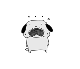 pug-dog sticer3 sticker #3044167