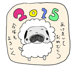 pug-dog sticer3 sticker #3044169