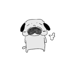 pug-dog sticer3 sticker #3044173
