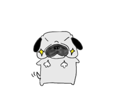 pug-dog sticer3 sticker #3044176