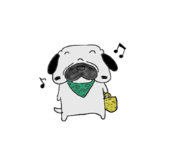 pug-dog sticer3 sticker #3044179