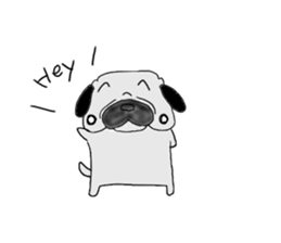 pug-dog sticer3 sticker #3044180