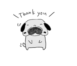 pug-dog sticer3 sticker #3044182