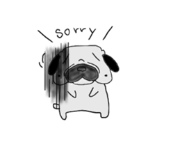 pug-dog sticer3 sticker #3044183