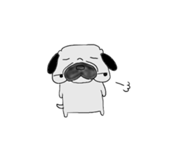 pug-dog sticer3 sticker #3044185