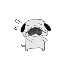 pug-dog sticer3 sticker #3044186