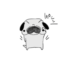 pug-dog sticer3 sticker #3044189