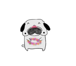 pug-dog sticer3 sticker #3044191