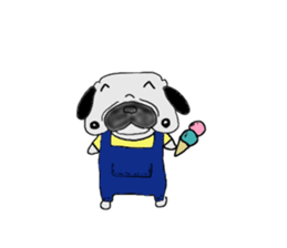 pug-dog sticer3 sticker #3044193