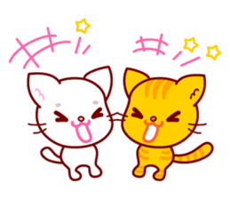 Cats talk. sticker #3044297
