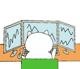 Investors Date cat's sticker #3044790