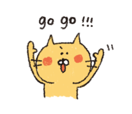 Sticker of the heartwarming cat sticker #3045118