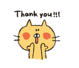 Sticker of the heartwarming cat sticker #3045121