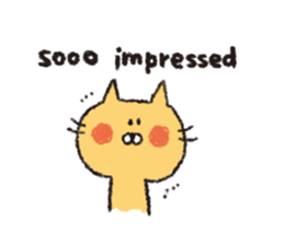 Sticker of the heartwarming cat sticker #3045123