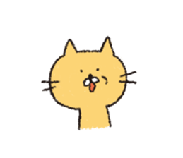 Sticker of the heartwarming cat sticker #3045126