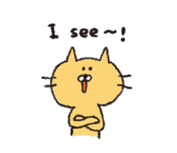 Sticker of the heartwarming cat sticker #3045128