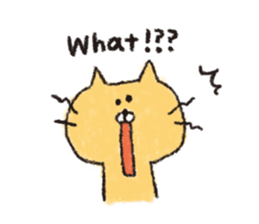 Sticker of the heartwarming cat sticker #3045129