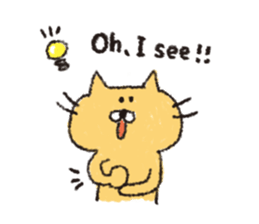 Sticker of the heartwarming cat sticker #3045130