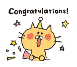 Sticker of the heartwarming cat sticker #3045134