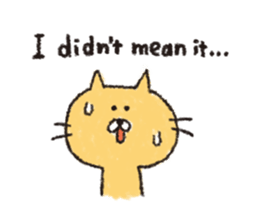 Sticker of the heartwarming cat sticker #3045135