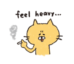 Sticker of the heartwarming cat sticker #3045140