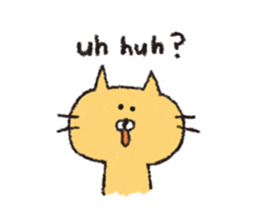 Sticker of the heartwarming cat sticker #3045144