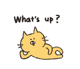 Sticker of the heartwarming cat sticker #3045145