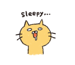 Sticker of the heartwarming cat sticker #3045146