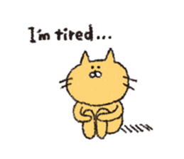 Sticker of the heartwarming cat sticker #3045148