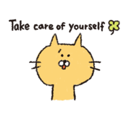 Sticker of the heartwarming cat sticker #3045149